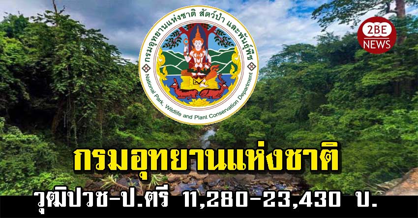 กรมอุทยานแห่งชาติ รับสมัครพนักงาน 184 อัตรา วุฒิปวช-ป.ตรี 11,280-23,430 บ.